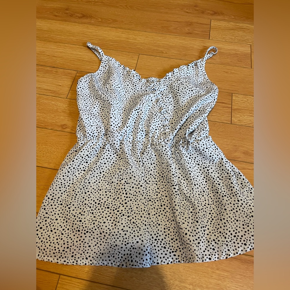 Polka Dot Short Sleeve Women's Top